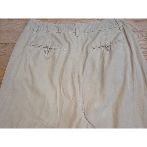 Madewell The Harlow Wide-Leg High Rise Pleated Pants Tan Brown Neutral Size 12 - Picture 7 of 8